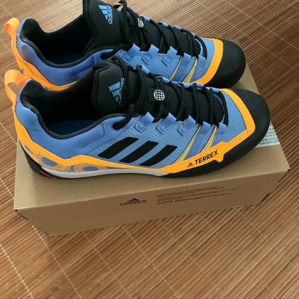 adidas Terrex Men’s Blue and Orange Trail Boots